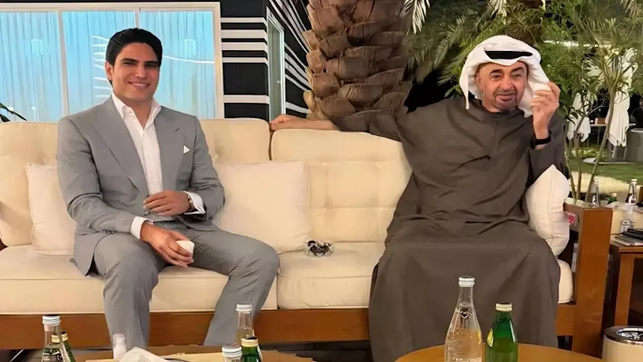 أبو هشيمة ينشر صوراً تجمعه مع رئيس الإمارات ويشيد بتواضعه في لقائهما